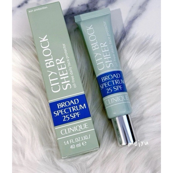 Clinique Other - New City Block Sheer SPF 25 Oil-Free Daily Face Protector 1.4 Oz 40 Ml Fast Ship